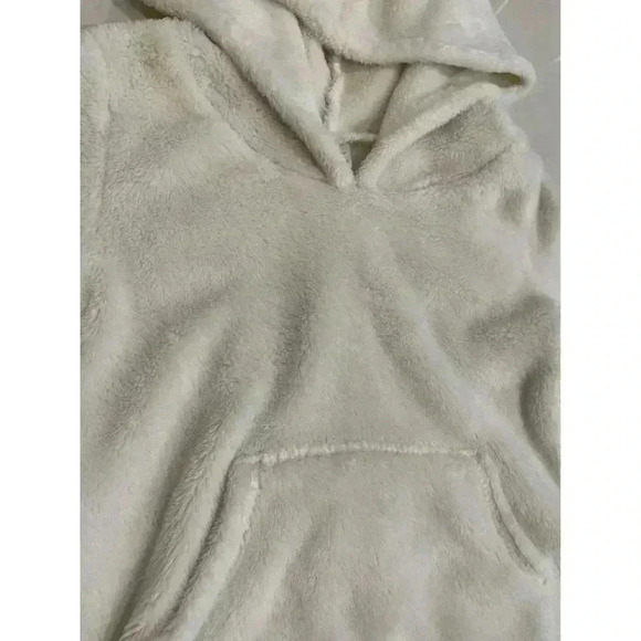Carters Kids Cozy Girls Pull Over Hoodie Size 2T White Color - Picture 3 of 4